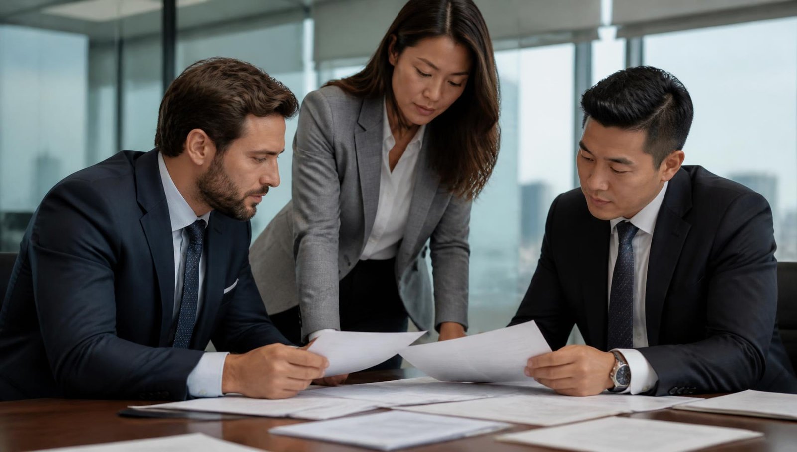 International trade desk coordinating agricultural export shipments for buyers